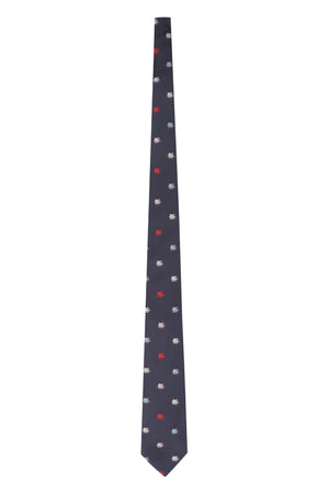 Cravatta in seta con logo all-over-1